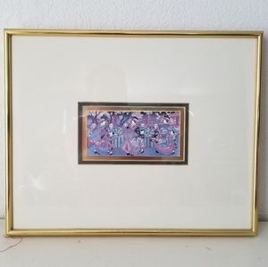 Japanese woodblock Reproduction Dancing Geishas